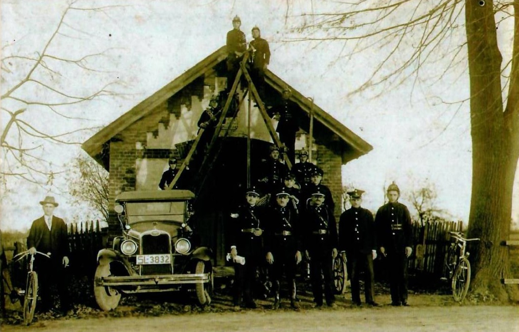 Pierwsza remiza OSP Kaniów z 1928 roku